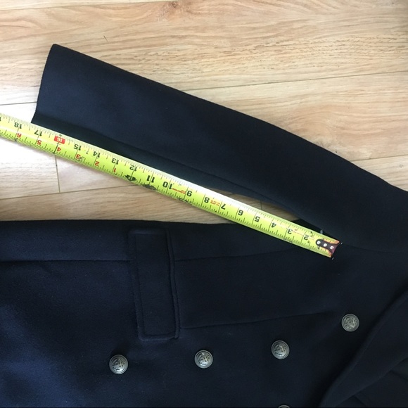 Aritzia Babaton Bryan Long Wool Coat - Navy - Picture 7 of 8